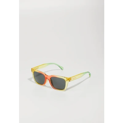 Image of Versace Square Unisex Sunglasses for kids, Size: 47, Orange/yellow/green