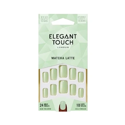 Image of Elegant Touch Colour Nails Matcha Latte,10 Nail Sizes, 24