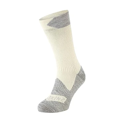 Image of SEALSKINZ unisex Raynham Sock, Beis/gris piedra.,