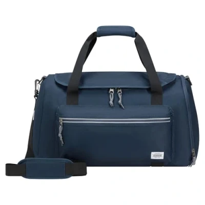 Image of American Tourister BrightUp Zip Travel Bag, 52 cm, 44 L, Blue (Navy), Reisetasche Bags