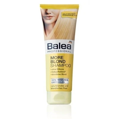 Image of Balea Professional More Blond Shampoo with Chamomile &amp; Lemon For a Smooth, Silky Sheen, and Subtle, Natural Colour Lift 250ml