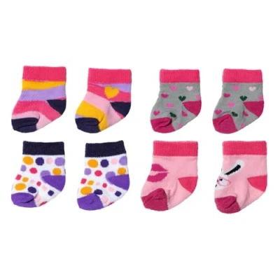 Image of BABY born Socks 836057 for Dolls up to 43cm Available in Two Assorted Styles Suitable Children from 3 Years Old, Gemischt