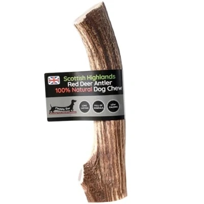 Image of Scottish Deer Antler Dog Chews Naturally Shed, Long Lasting, 100% Natural… (Deer Chew Large 160 200g)