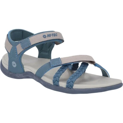 Image of HI TEC Anselia Walking sandals, Women&#039;s, Size: 4, Stormy sea/silver Textile/synthetics