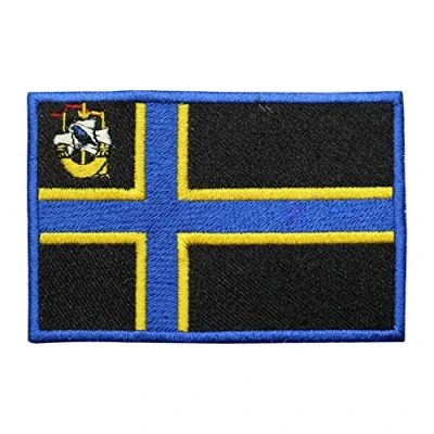 Image of Caithness County Flag Logo Embroidered Iron on Patch Sew Badge Applique for Clothes
