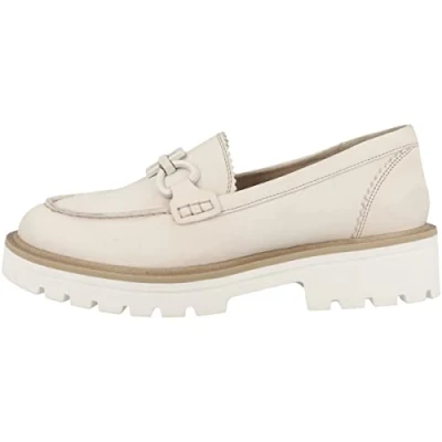 Image of CAPRICE Women&#039;s 9 24706 20 Loafer, White Black, 7.5 UK