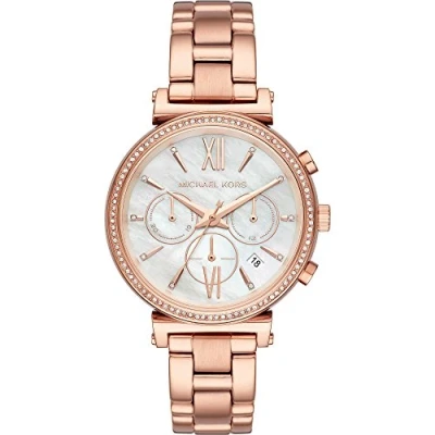 Image of Michael Kors Sofie MK6576 Chronograph for Women Mother of Pearl Dial