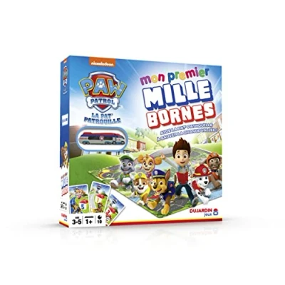 Image of Dujardin Mille Bornes Paw Patrol Board Game Help Save the Great Valley Child Play 1 Player and Up Ages 3 to 5