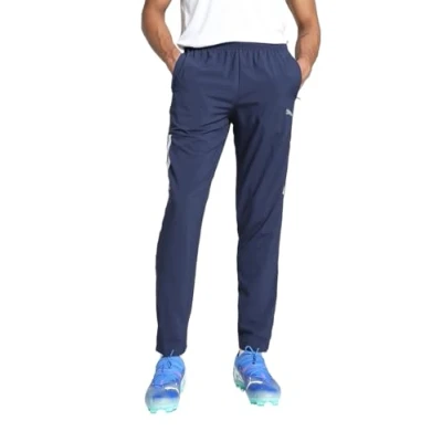 Image of puma teamLIGA Sideline Pants, Peacoat Black White, S