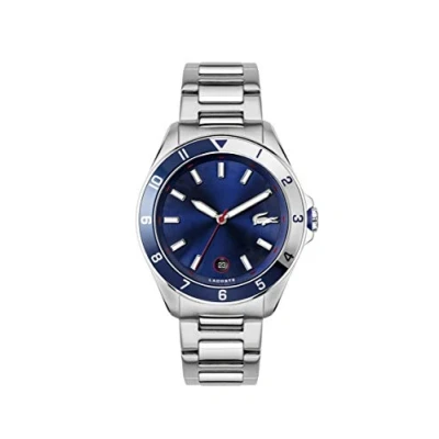Image of Lacoste Analogue Quartz Watch for Men with Silver Stainless Steel Bracelet 2011127