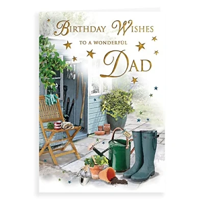 Image of Piccadilly Greetings Regal Publishing Traditional Birthday Card Dad 9 x 6 inches