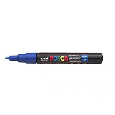 Image of Uni Ball 17921000 Posca Extra Fine Bullet Tip Marker Blue