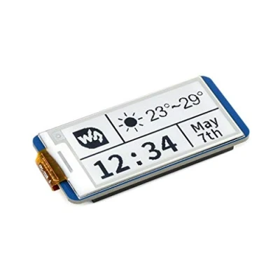 Image of 2.13inch E Paper Ink Display Module For Raspberry Pi Pico, 250x122 Pixels, Two Colors Black/White, SPI Interface Support Partial Refresh