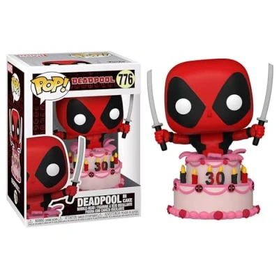 Image of Funko POP! Marvel: Deadpool 30th In Cake Collectable Vinyl Figure Gift Idea Official Merchandise Toys for Kids &amp; Adults Comic Books Fans Model Collectors and Display