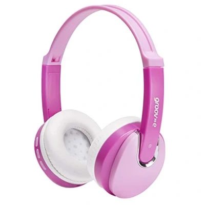 Image of GROOV E KIDZ Wireless Bluetooth Kids Headphones Pink, Pink