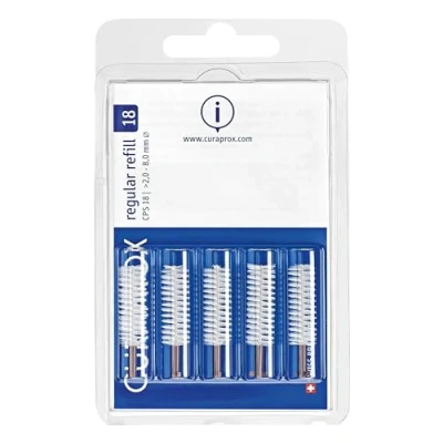 Image of Curaprox CPS 18 Interdental Brush Regular Violet 2.5 8mm 5 Brushes (6)