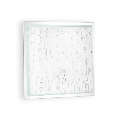 Image of Ocean 3 Light Indoor Large Flush Clear, E27