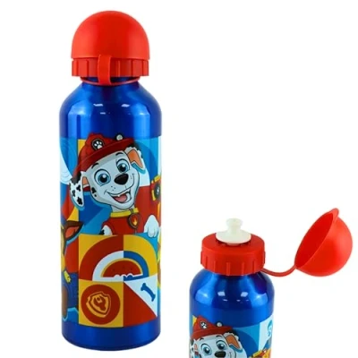 Image of Paw Patrol Blue Water Bottle Lightweight 500ml Aluminum BPA Free Drinking Leakproof KBT Disney for Kids, Ideal On the Go, Gym, Sports and Travel 3+ Years 21cm