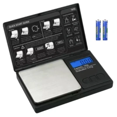 Image of NOVAEASE 100g 0.01g Precision Digital Scales Mini Protable Weighing Scale with Back lit LCD Display, Stainless Steel, Meausre Gold, Coins, Food, Coffee, Jewellery, Weight modes g, oz, ozt, dwt, ct, gn