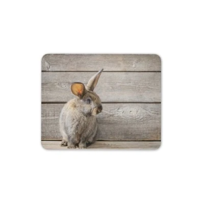 Image of Destination Vinyl ltd Gorgeous Rabbit Mouse Mat Pad Grey Brown Bunny Fun Cute PC Computer #8390