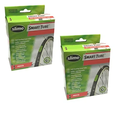 Image of Slime Smart Tube 26&quot; x 1.75 2.125 Self Healing Mountain Bike Inner Tubes Presta Valve (Pair)