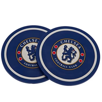 Image of Chelsea F.C. 2pk Coaster Set Official Merchandise