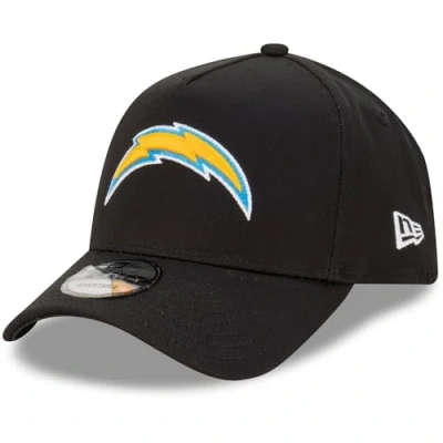 Image of New Era Los Angeles Chargers NFL Evergreen Black 9Forty Adjustable A Frame Cap