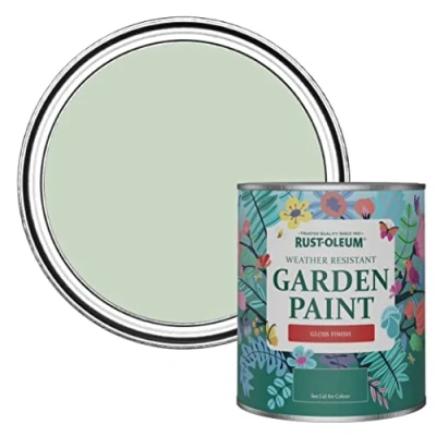 Image of Rust Oleum Green Mould Resistant Garden Paint In Gloss Finish Laurel 750ml