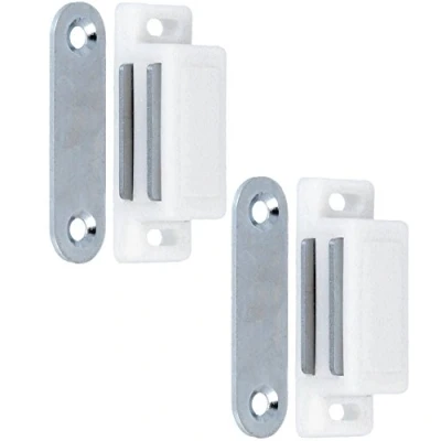 Image of 2X Medium Magnetic Door Catches 45mm Cupboard/Cabinet Latches