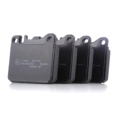 Image of 7036D100, 7036D145, 7111D145 Brake pad set BREMBO P 50 004 prepared for wear indicator without accessories MERCEDES BENZ: S Class Saloon
