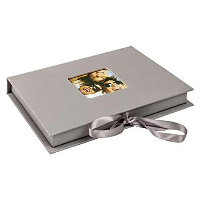 Image of walther Design Storage Boxes Grey with Cover Cut Out, Fun FB 112 X, Gift box