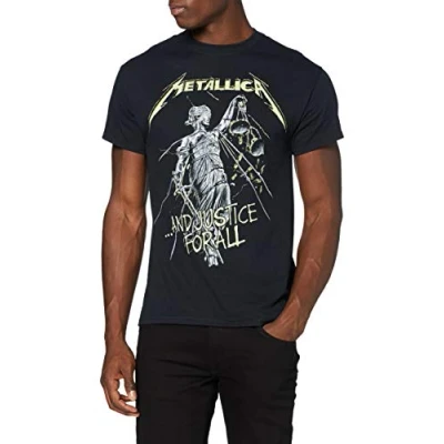 Image of Metallica ...and Justice for All Tracklist T Shirt Black S