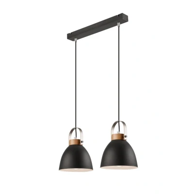 Image of Danielle Steel Dome Pendant Ceiling Lights Graphite, 2x E27