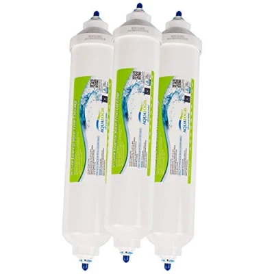Image of Aqualogis Water Filter Replacement for Samsung DA29 10105J HAFEX/EXP, WSF 100, DA99 02131B, EF9603, HAIER LG Refrigerator Inline (3pack)