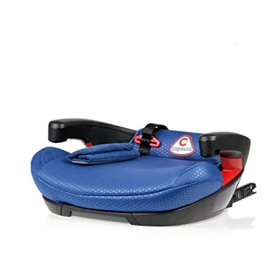 Image of Isofix Safe Child Car Booster Seat Soft Cushion Safety Pad Capsula® 6 12 Years (Blue)