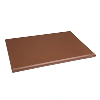 Image of Hygiplas Extra Thick High Density Brown Chopping Board for Vegetables 45x30cm