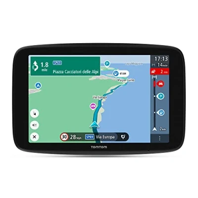 Image of TomTom Sat Nav GO Camper Max 7&quot; HD screen with Campervan and Caravan POIs, Updates via Wi Fi, Traffic Speedcam Warnings, World Maps