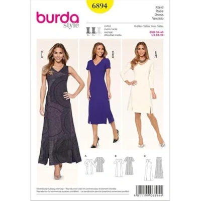 Image of Burda 6894 Dress Pattern