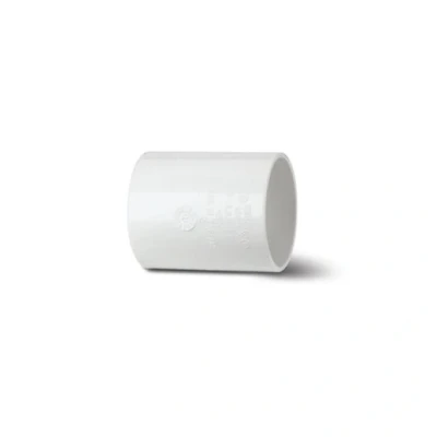 Image of Polypipe Waste Solvent Weld ABS Straight Coupling White 32mm WS25W