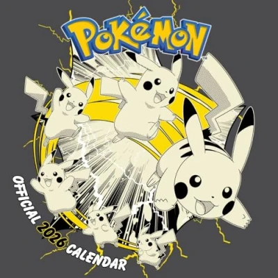 Image of 2026 CALENDAR POKEMON MONTH TO VIEW SQUARE WALL OFFICIAL PRODUCT