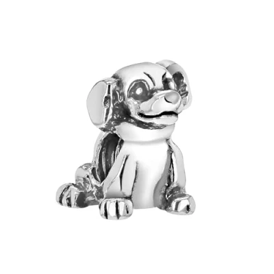 Image of Tuscany Silver Charms Women&#039;s Sterling Dog Bead