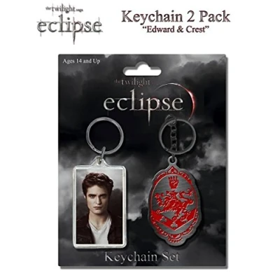 Image of The Twilight Saga: Eclipse Edward &amp; Crest 2 Pack Keychain