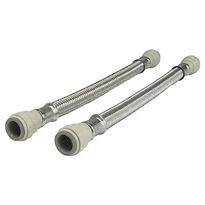 Image of John Guest Speedfit FLX17P 15 mm x 300 Length Braided Fexi Hose (Bag of 2)