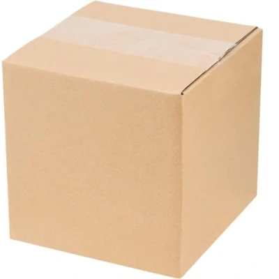 Image of Indigo Removal Storage Cube Box, Single Wall Corrugated Cardboard Postage Mailer Flat Packed Pack of 25 (9&quot; x 9&quot; (229 229 229mm))