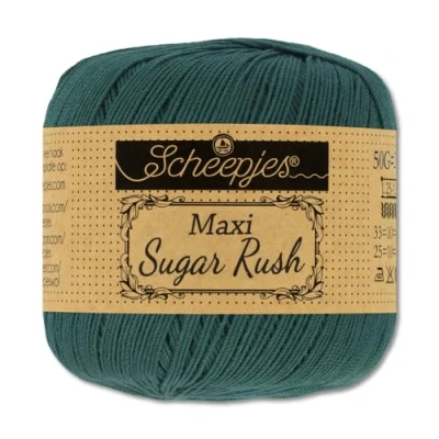 Image of Frida&#039;s Wollhaus Scheepjes 50 g Maxi Sugar Rush Crochet Yarn Fillet Cotton 87 Colours (244 Spruce)