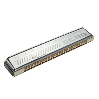 Image of HOHNER 2509 C Echo 48 Tremolo Harmonica, Key of C, Stainless steel