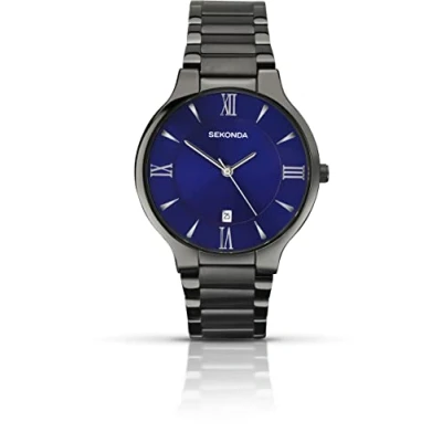 Image of SEKONDA Unisex Adult Analogue Classic Quartz Watch with Stainless Steel Strap 1140.27
