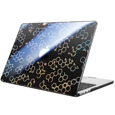 Image of Fintie Case Compatible with MacBook Air 13.6 inch (2024/2022) M3/M2 Chip, Snap On Hard Shell Cover for 13.6&quot; Model A3113 A2681, Molecular Formula