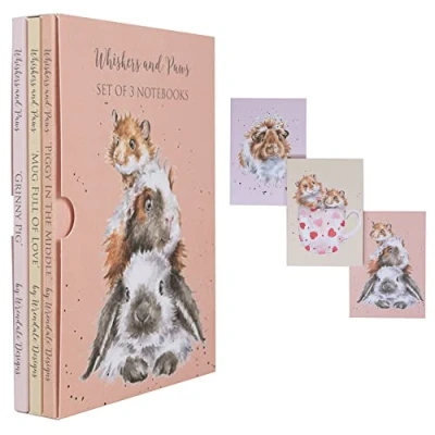 Image of Wrendale Designs Whiskers and Paws Set of 3 Notebooks