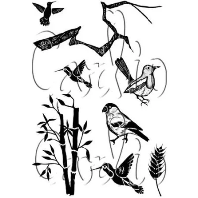Image of Card io &quot;Oriental Whispers&quot; Clear Stamps
